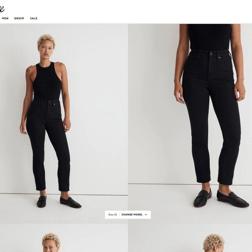 Madewell Curvy Stovepipe Jeans -